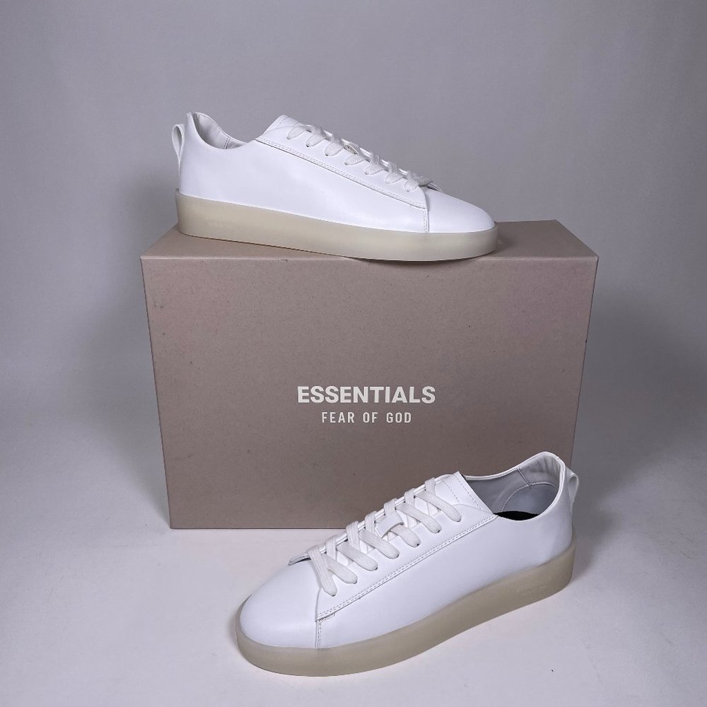 FOG ESSENTIALS White Leather 'Tennis Court Low'-39